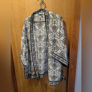 Max studio Paisley Kimono Jacket